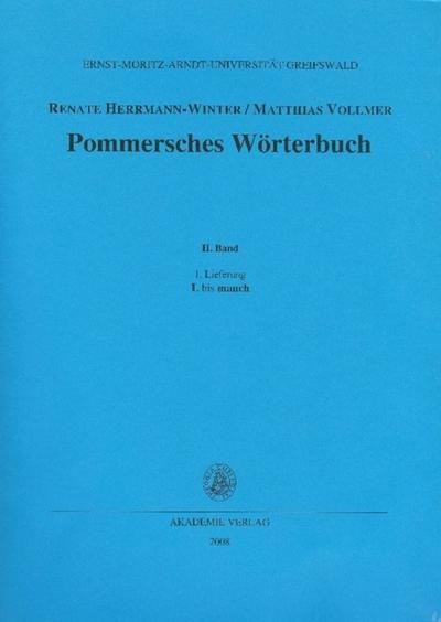 Pommersches Wörterbuch L bis manch