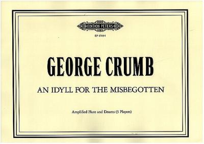An Idyll for the Misbegottenfor amplified flute and percussion (3 players)
