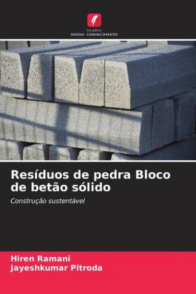 Resíduos de pedra Bloco de betão sólido