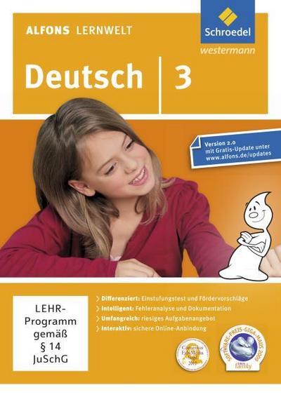 Alfons Lernwelt Lernsoftware Deutsch 3. DVR-ROM