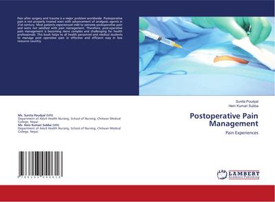 Postoperative Pain Management