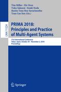 PRIMA 2018: Principles and Practice of Multi-Agent Systems