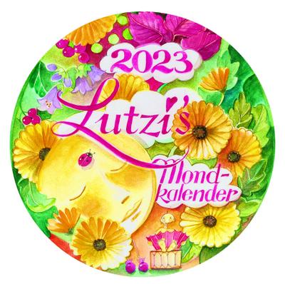 Lutzis Mondkalender rund Ø 16cm (Tagesabreisskalender) 2023
