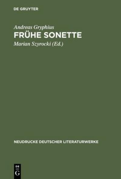 Frühe Sonette