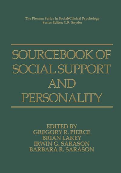 Sourcebook of Social Support and Personality