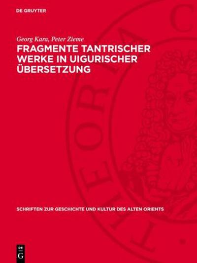 Fragmente tantrischer Werke in uigurischer Übersetzung