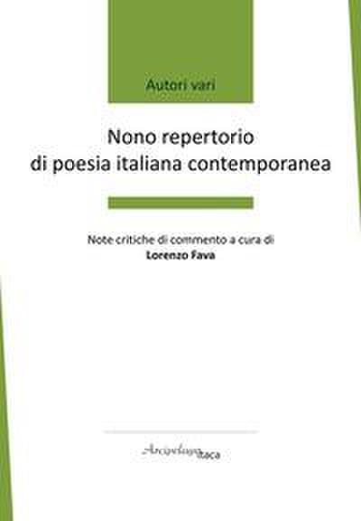 Nono repertorio di poesia italiana contemporanea