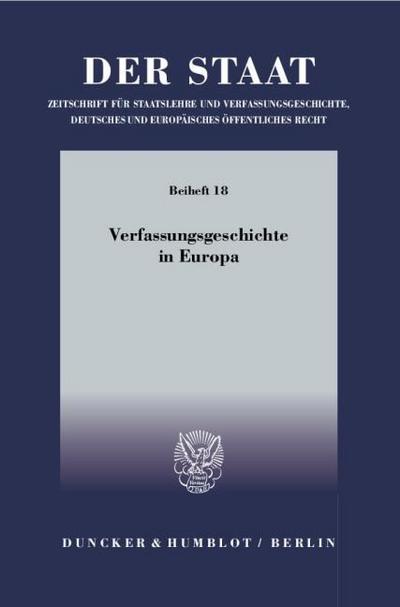 Verfassungsgeschichte in Europa.