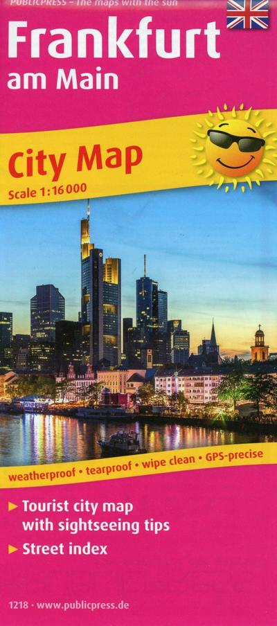 Frankfurt am Main: Tourist City Map with sightseeing tips and Street index. 1:16000 (Stadtplan / SP)