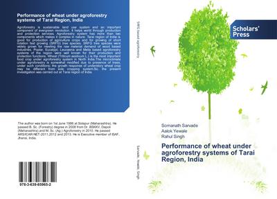 Performance of wheat under agroforestry systems of Tarai Region, India