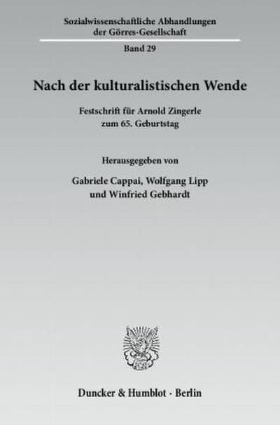 Nach der kulturalistischen Wende.
