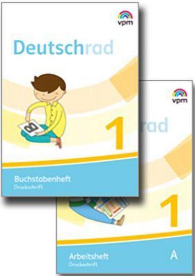 Deutschrad 1. Arbeitsheft und Buchstabenheft Druckschrift (Paket). Klasse 1