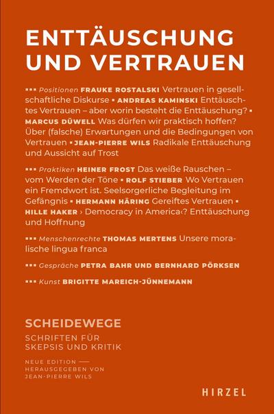 Enttäuschung und Vertrauen