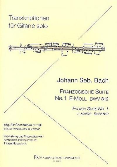 Französische Suite e-Moll Nr.1 BWV812für Gitarre