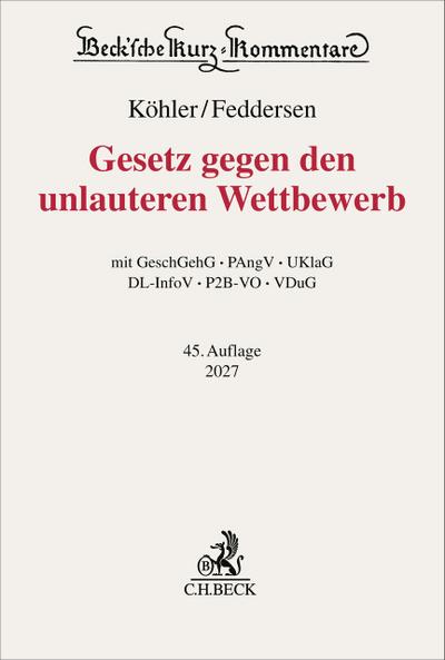 Gesetz gegen den unlauteren Wettbewerb. UWG