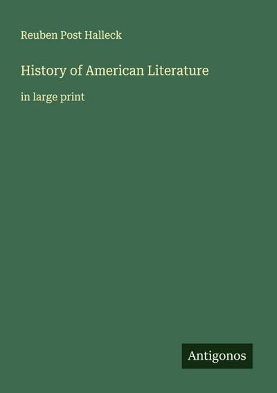 History of American Literature
