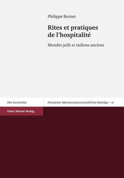 Rites et pratiques de l’hospitalité