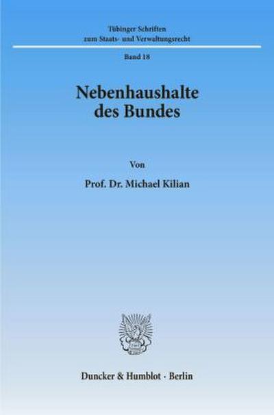 Nebenhaushalte des Bundes.