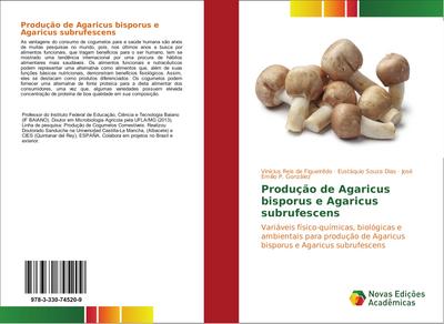 Produção de Agaricus bisporus e Agaricus subrufescens