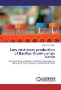 Low cost mass production of Bacillus thuringiensis