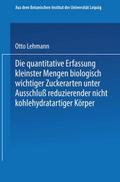 Die quantitative Erfassung kleinster Mengen biolog