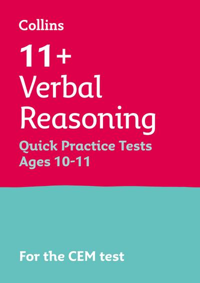 Letts 11: 11+ Verbal Reasoning Quick Practice Tests Age 10-1