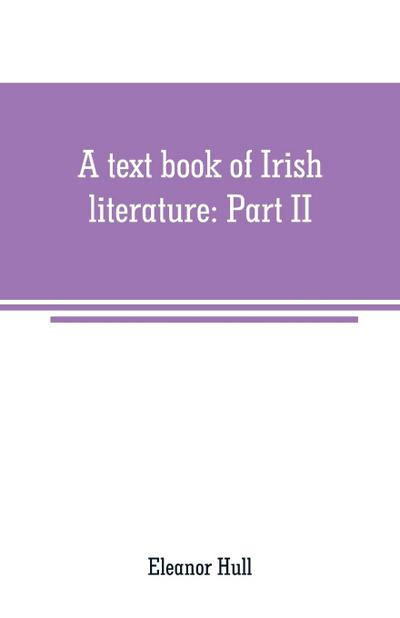 A text book of Irish literature