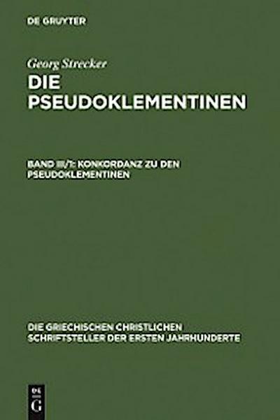 Konkordanz zu den Pseudoklementinen, Teil 1