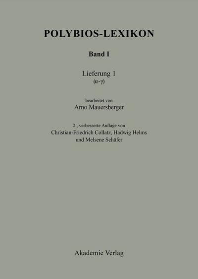 Polybios-Lexikon (Alpha-Gamma)