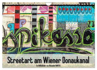 Streetart am Wiener Donaukanal (Wandkalender 2026 DIN A4 quer), CALVENDO Monatskalender