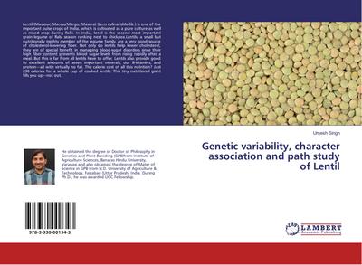 Genetic variability, character association and path study of Lentil - Umesh Singh