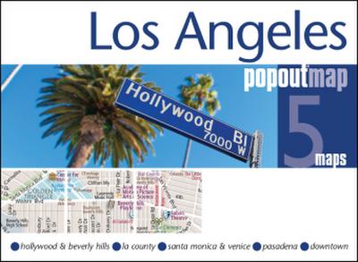 Los Angeles PopOut Map, 2 maps