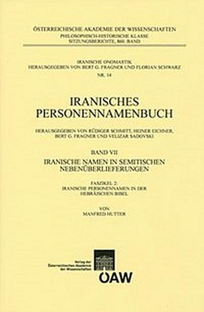 Iranisches Personennamenbuch Band VII/Faszikel 2:Iranische Namen in Semitischen Nebenüberlieferungen