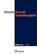 Annales du droit luxembourgeois - Volume 26 - 2016