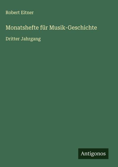 Monatshefte für Musik-Geschichte
