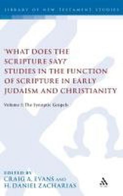 ’What Does the Scripture Say?’ Studies in the Function of Scripture in Early Judaism and Christianit