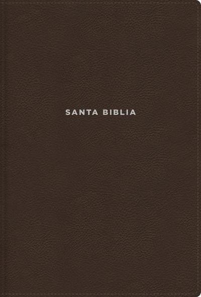 Nvi, Biblia de Estudio Actualizada, Revisión 2022, Leathersoft, Café, Letra Grande, Interior a Color, Palabras de Jesús En Rojo, Comfort Print