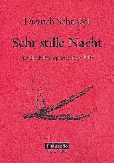 Sehr stille Nacht für 4 Blockflöten (SATB)