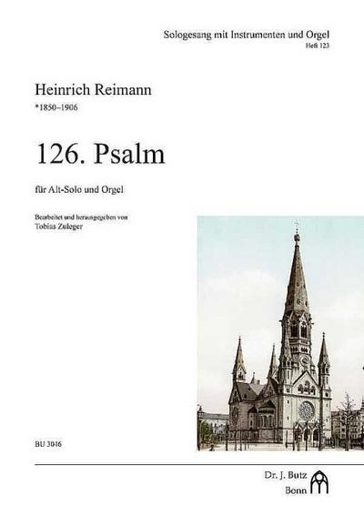 Der 126. Psalmfür Alt-Solo und Orgel