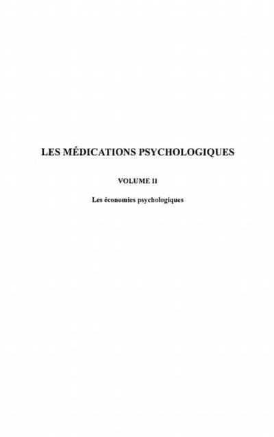 Medications psychologiques t.2