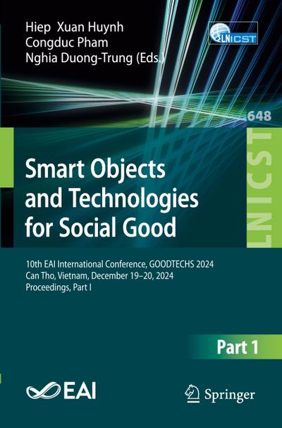 Smart Objects and Technologies for Social Good