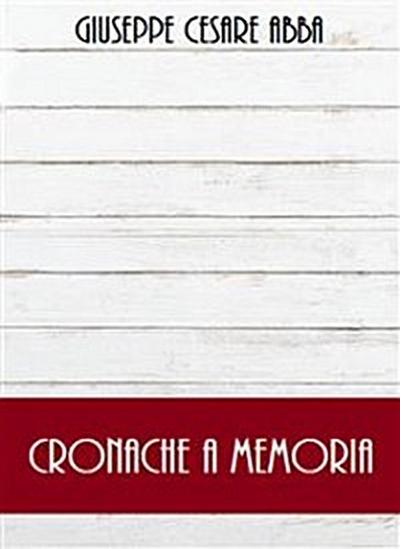 Cronache a memoria