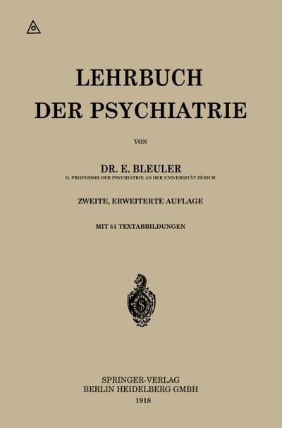 Lehrbuch der Psychiatrie