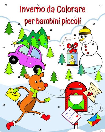 Inverno da Colorare per bambini piccoli