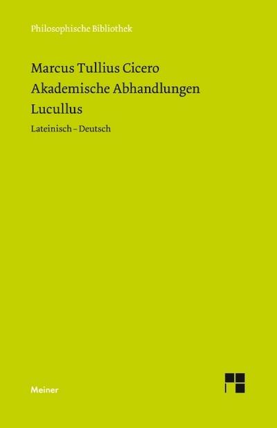 Akademische Abhandlungen, Lucullus