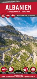 MoTourMaps Albanien Auto- und Motorradkarte 1:280.
