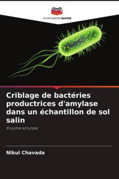 Criblage de bactéries productrices d’amylase dans un échantillon de sol salin