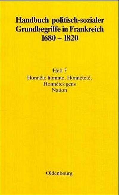 Honnête homme, Honnêteté, Honnêtes gens. Nation