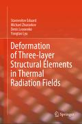 Deformation of Three-layer Structural Elements in Thermal Radiation Fields