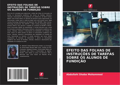 EFEITO DAS FOLHAS DE INSTRUÇÕES DE TAREFAS SOBRE OS ALUNOS DE FUNDIÇÃO